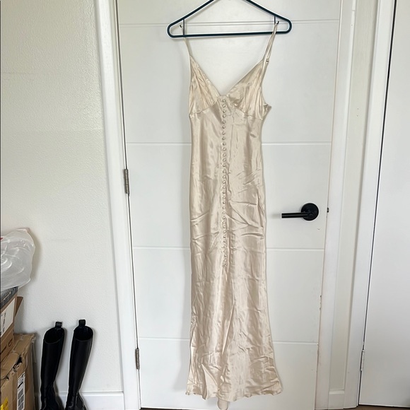 Shona Joy La Lune Slip Dress Ivory Bridal - Picture 3 of 7